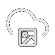 Cloud upload icon animation