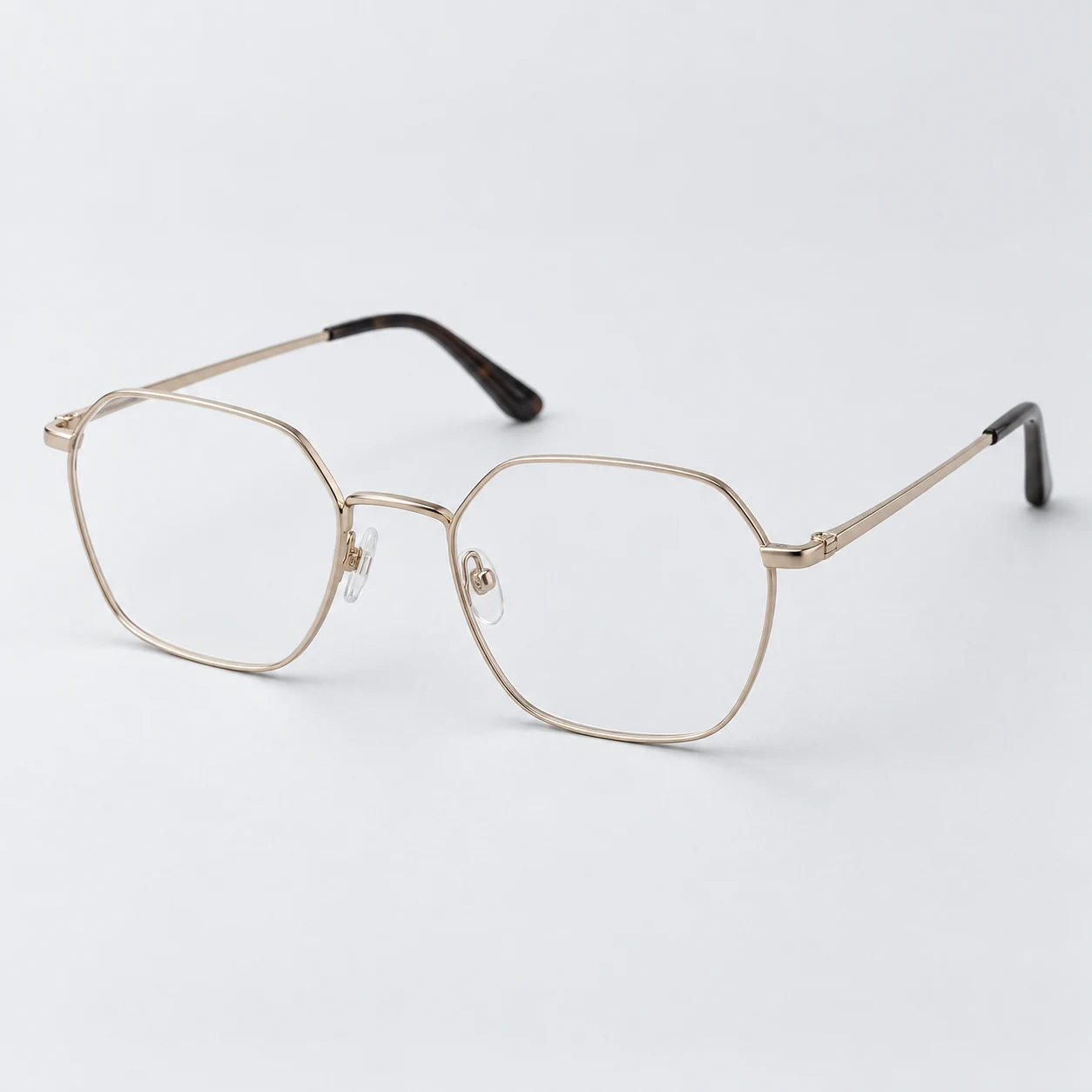 Champagne geometric glasses