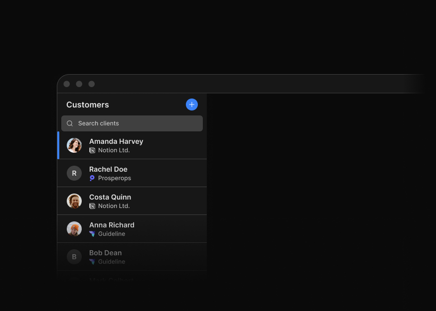 Customer Detail Layouts