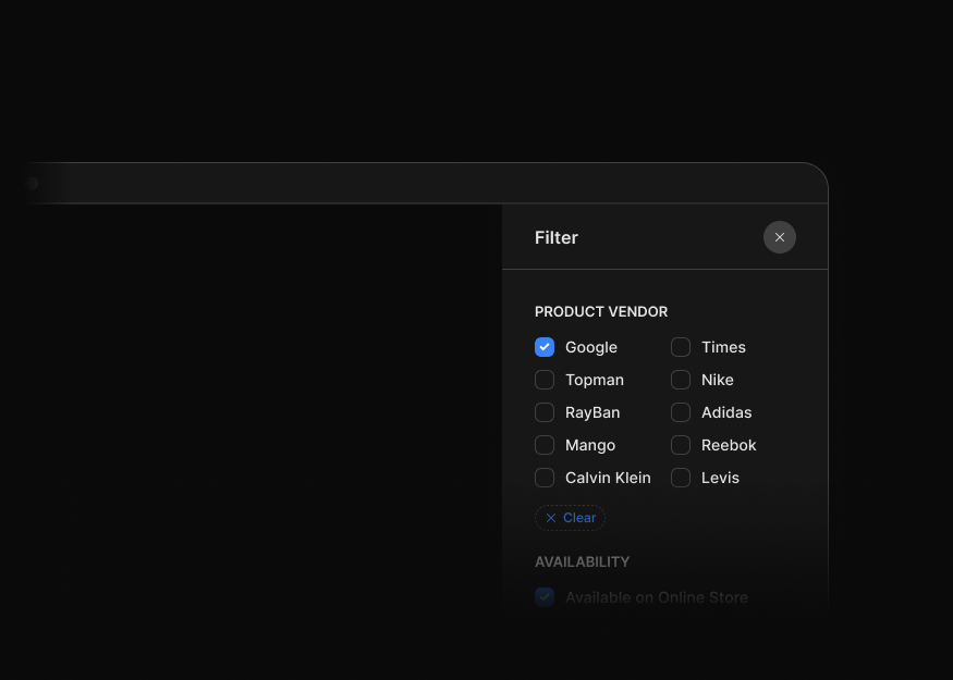 Filter Drawers