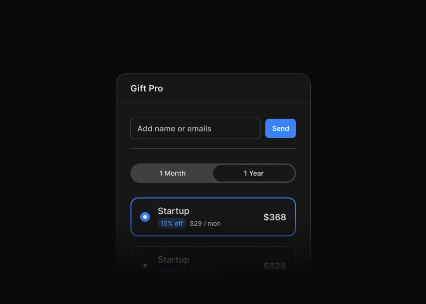 Billing & Upgrade Forms