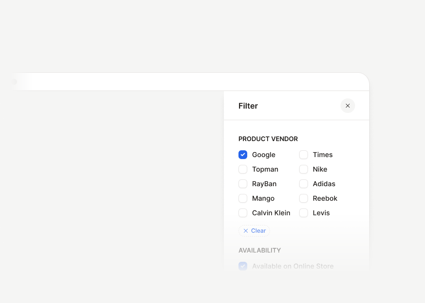 Filter Drawers