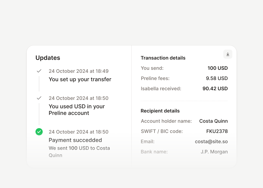 Payment Transaction Details